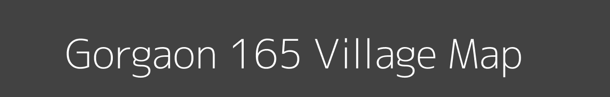 Map of Gorgaon 165 Village in Madhya Pradesh Image