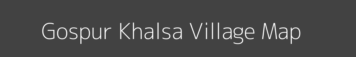 Map of Gospur Khalsa Village in Uttar Pradesh Image