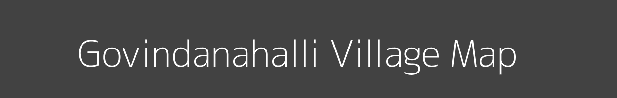 Map of Govindanahalli Village in Karnataka Image