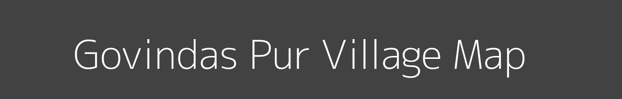 Map of Govindas Pur Village in Uttar Pradesh Image