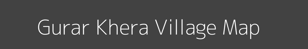 Map of Gurar Khera Village in Rajasthan Image