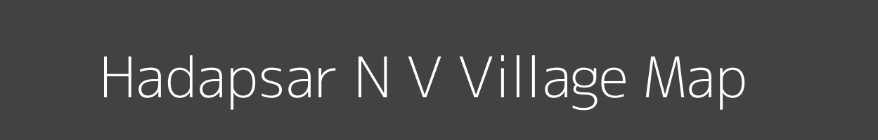 Map of Hadapsar N V Village in Maharashtra Image