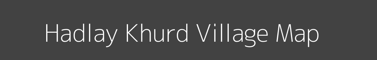 Map of Hadlay Khurd Village in Madhya Pradesh Image