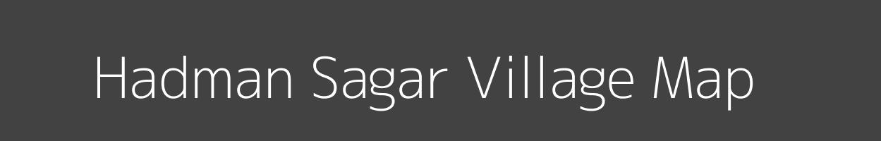 Map of Hadman Sagar Village in Rajasthan Image