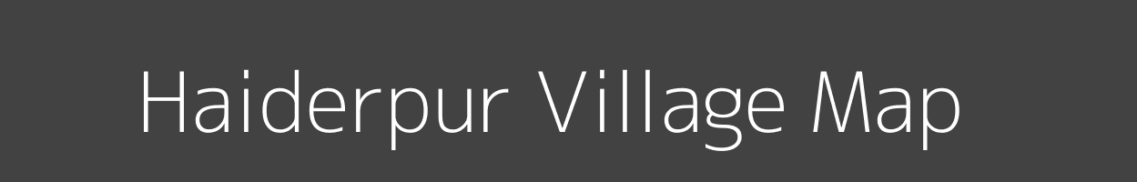 Map of Haiderpur Village in Uttar Pradesh Image