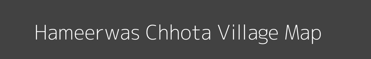 Map of Hameerwas Chhota Village in Rajasthan Image