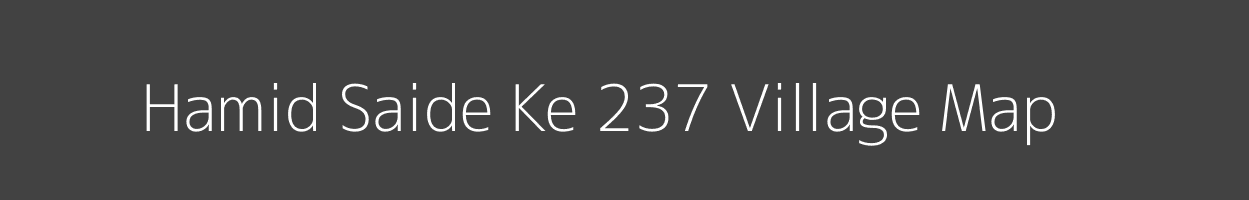 Map of Hamid Saide Ke 237 Village in Punjab Image