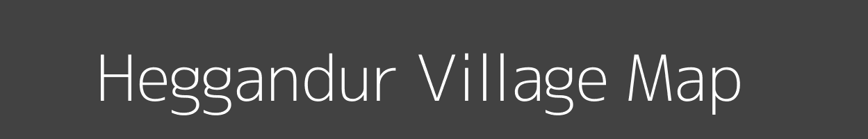 Map of Heggandur Village in Karnataka Image