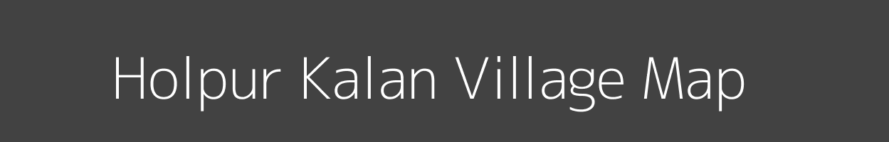 Map of Holpur Kalan Village in Rajasthan Image