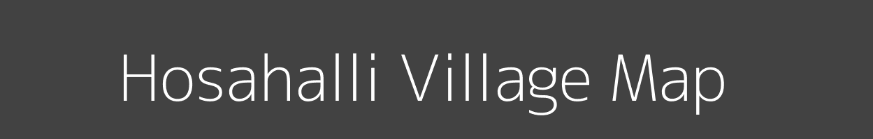 Map of Hosahalli Village in Karnataka Image