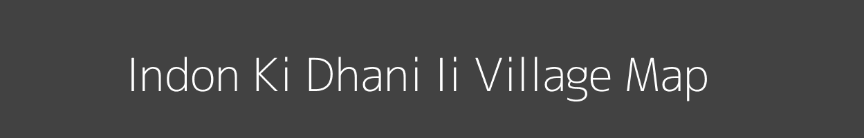 Map of Indon Ki Dhani Ii Village in Rajasthan Image