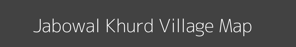 Map of Jabowal Khurd Village in Jammu and Kashmir Image