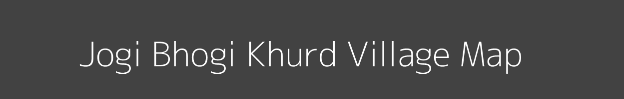 Map of Jogi Bhogi Khurd Village in Uttar Pradesh Image