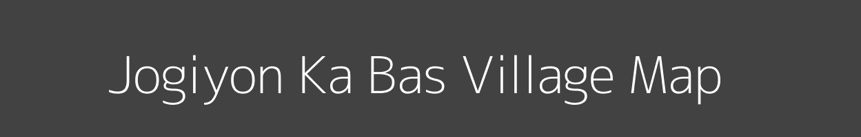 Map of Jogiyon Ka Bas Village in Rajasthan Image