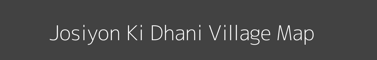Map of Josiyon Ki Dhani Village in Rajasthan Image