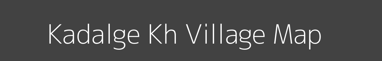 Map of Kadalge Kh Village in Maharashtra Image