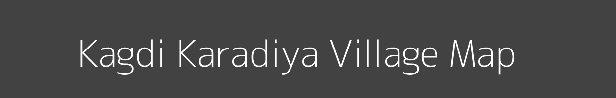 Map of Kagdi Karadiya Village in Madhya Pradesh Image