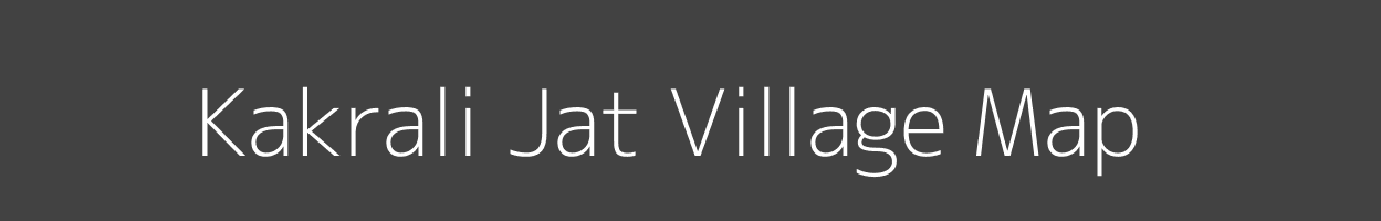 Map of Kakrali Jat Village in Rajasthan Image