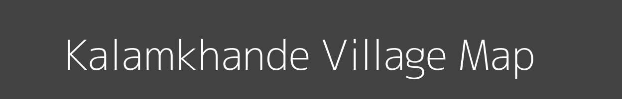 Map of Kalamkhande Village in Maharashtra Image
