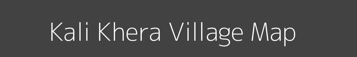 Map of Kali Khera Village in Rajasthan Image