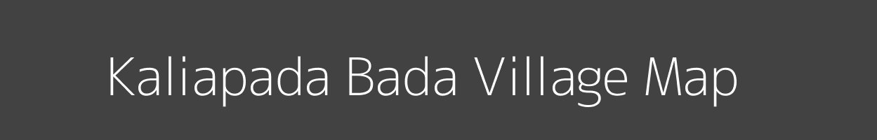 Map of Kaliapada Bada Village in Odisha Image