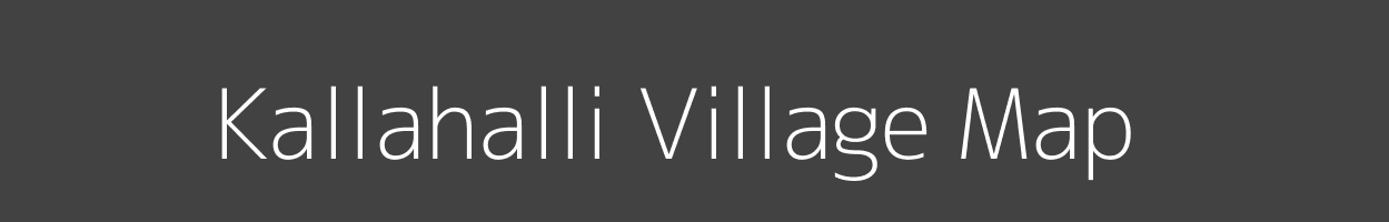 Map of Kallahalli Village in Karnataka Image