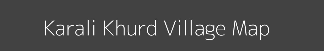 Map of Karali Khurd Village in Jammu and Kashmir Image