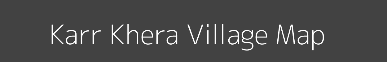 Map of Karr Khera Village in Uttar Pradesh Image