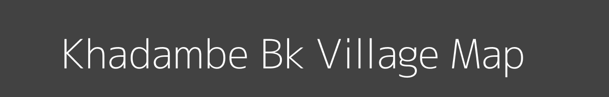 Map of Khadambe Bk Village in Maharashtra Image