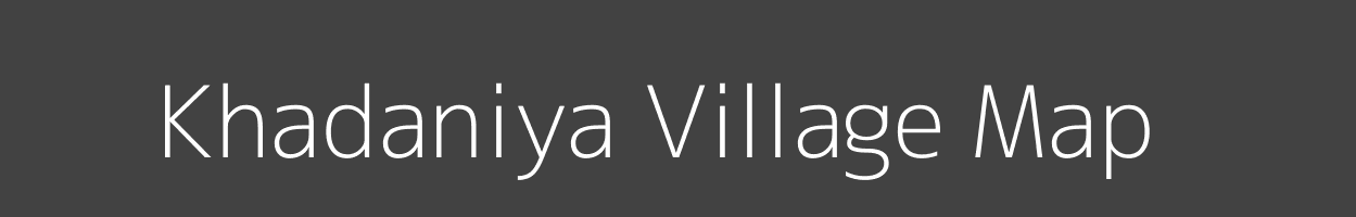 Map of Khadaniya Village in Rajasthan Image