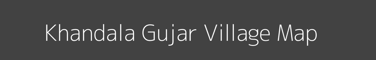 Map of Khandala Gujar Village in Maharashtra Image