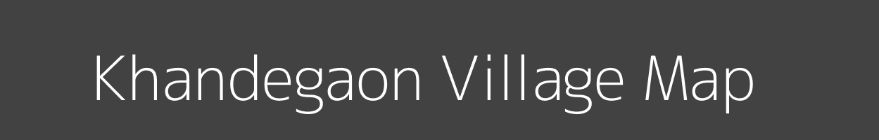 Map of Khandegaon Village in Maharashtra Image