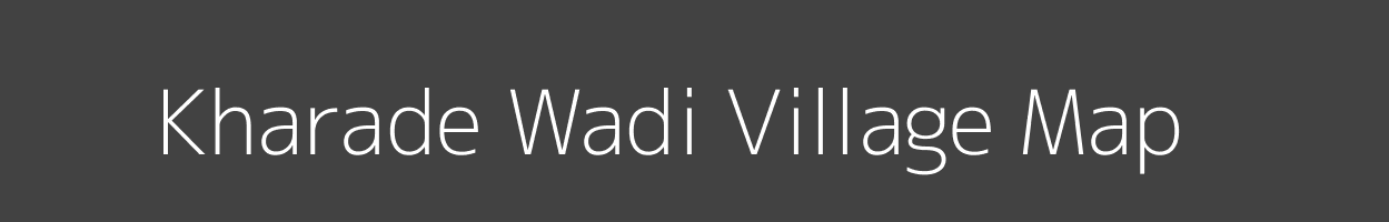 Map of Kharade Wadi Village in Maharashtra Image