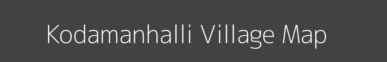 Map of Kodamanhalli Village in Karnataka Image