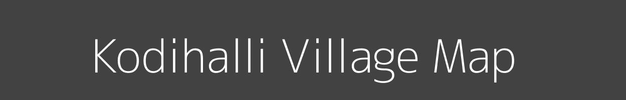 Map of Kodihalli Village in Karnataka Image