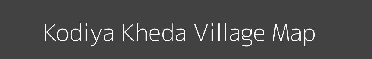 Map of Kodiya Kheda Village in Madhya Pradesh Image