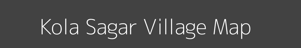 Map of Kola Sagar Village in Uttar Pradesh Image