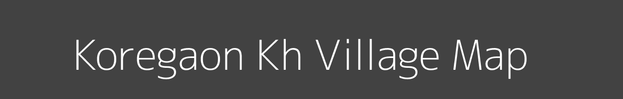 Map of Koregaon Kh Village in Maharashtra Image