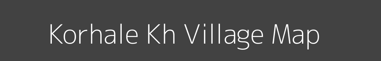 Map of Korhale Kh Village in Maharashtra Image