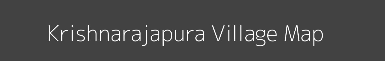Map of Krishnarajapura Village in Karnataka Image