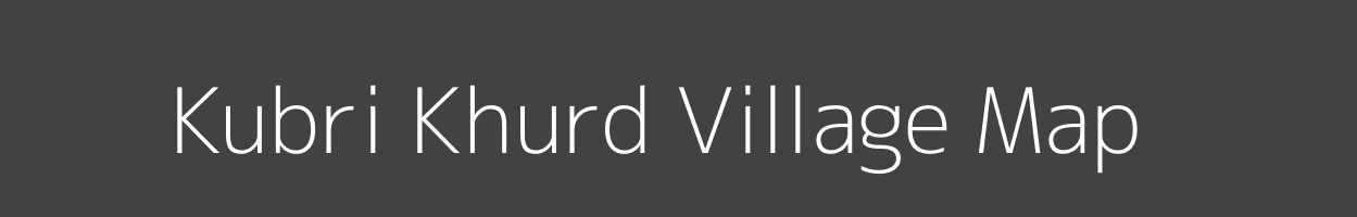 Map of Kubri Khurd Village in Madhya Pradesh Image