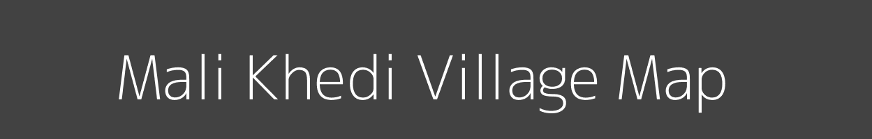 Map of Mali Khedi Village in Madhya Pradesh Image