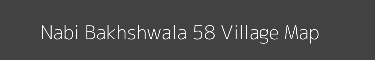 Map of Nabi Bakhshwala 58 Village in Punjab Image