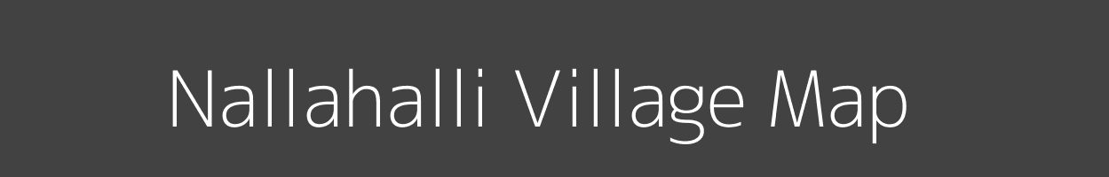 Map of Nallahalli Village in Karnataka Image