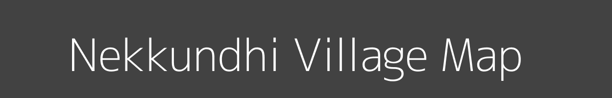 Map of Nekkundhi Village in Tamil Nadu Image