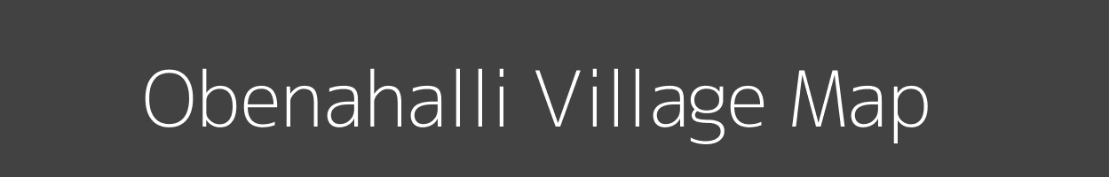 Map of Obenahalli Village in Karnataka Image