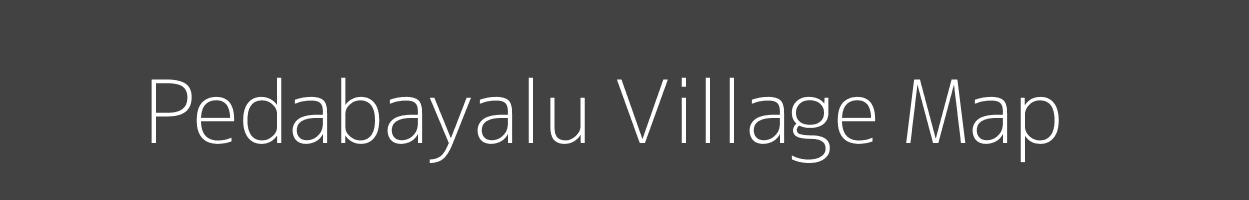 Map of Pedabayalu Village in Andhra Pradesh Image