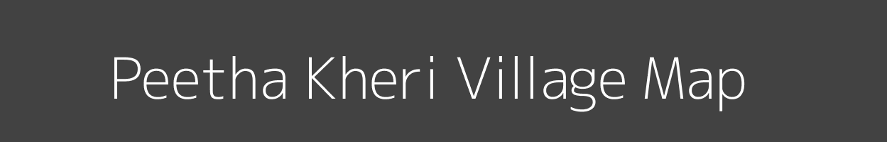 Map of Peetha Kheri Village in Rajasthan Image