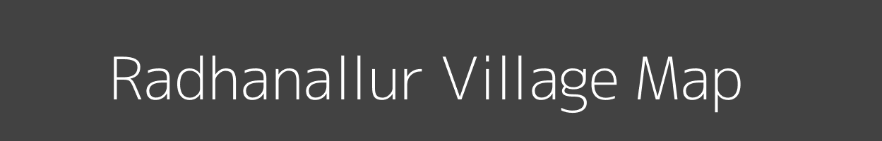 Map of Radhanallur Village in Tamil Nadu Image