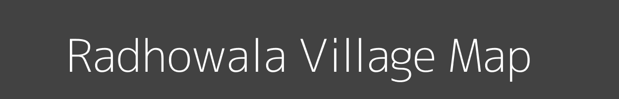 Map of Radhowala Village in Uttar Pradesh Image